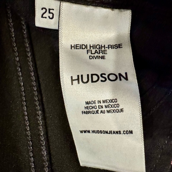 HUDSON JEANS EUC 25 Heidi High Rise Flare Jeans in “Divine” Black - Picture 5 of 6